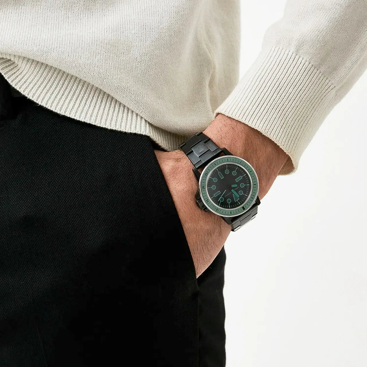 Armani Exchange Leonardo Men's Black Quartz Watch- AX1858