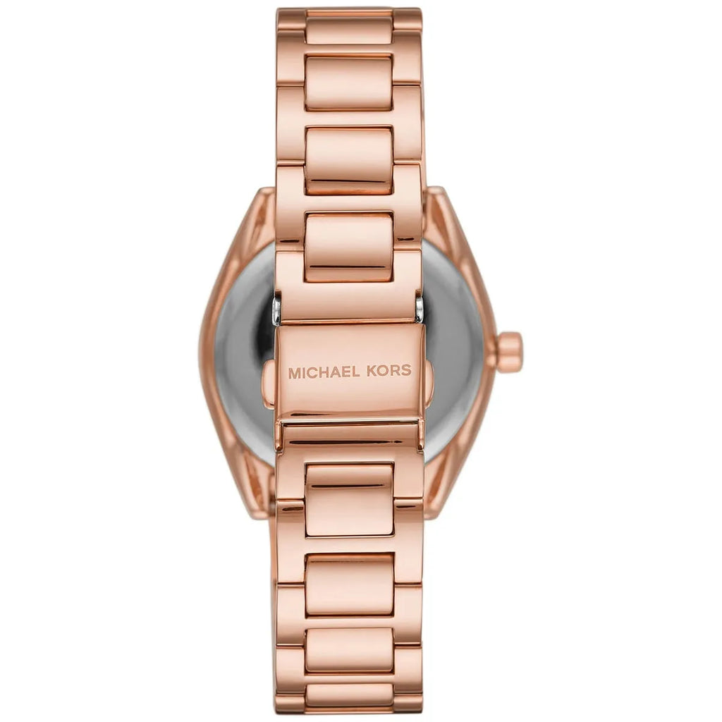 MICHAEL KORS Mini Janelle Pavé Rose Gold-Tone Watch mk7097