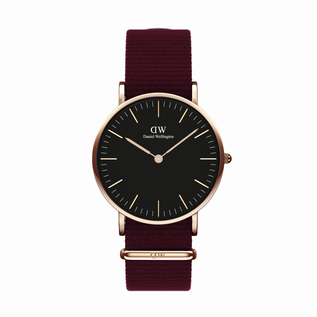 Daniel wellington Women Classic Roselyn 36mm Black & Classic Bracelet Watch Gift Set DW00500266