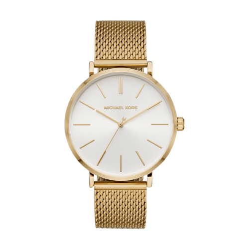 MICHAEL KORS 7121 Jayne Pavé Gold-Tone Mesh Watch