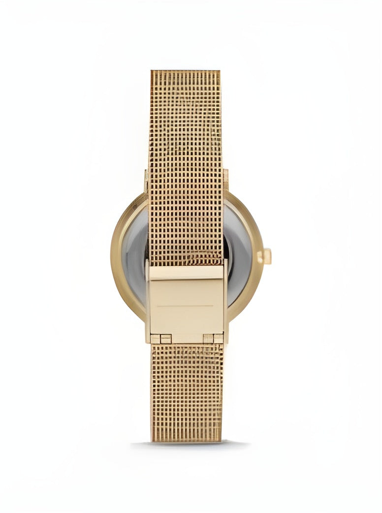MICHAEL KORS 7121 Jayne Pavé Gold-Tone Mesh Watch